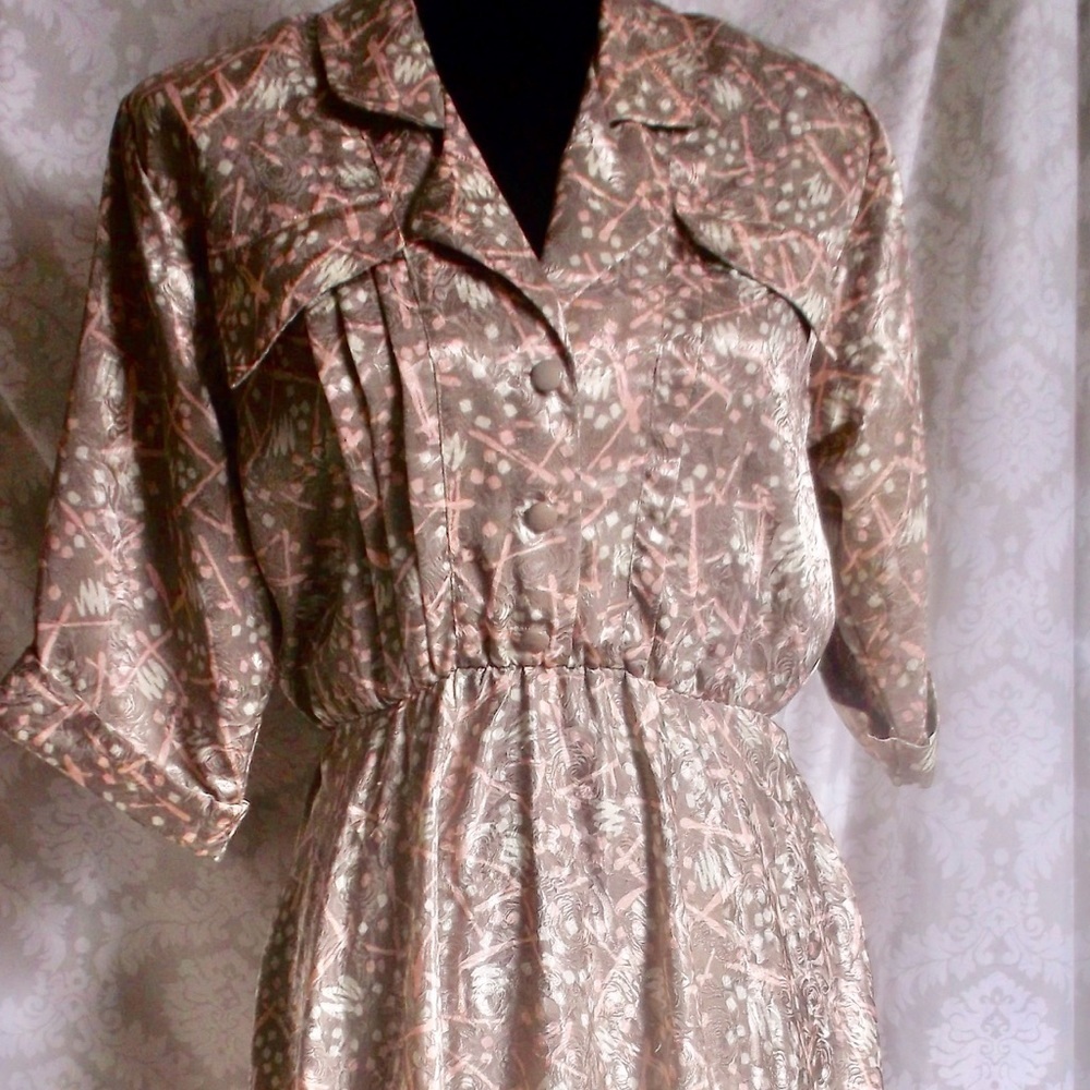 Vintage “Petite Perceptions” silk dress circa 60s